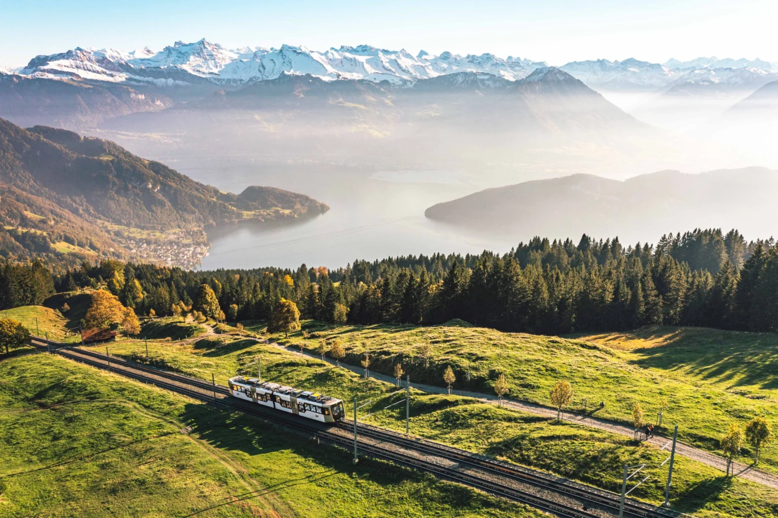 Rigibahn mit Aussicht